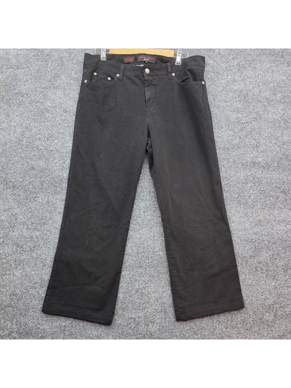 Fabrizio Gianni High Comfort Jeans 16 Black Stretch Casual Grunge Streetwear Y2K